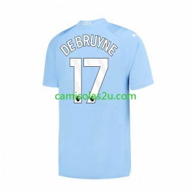 Camisolas de futebol Manchester City Kevin De Bruyne 17 Equipamento Principal 2023/24 Manga Curta